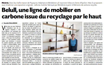 Une ligne de mobilier en carbone issue du recyclage par le haut